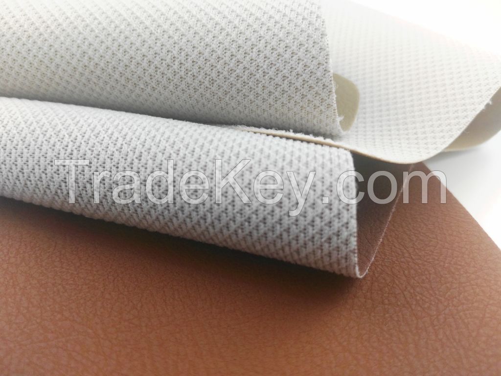 Leatherette for car interior upholstery PVC synthetic leather 