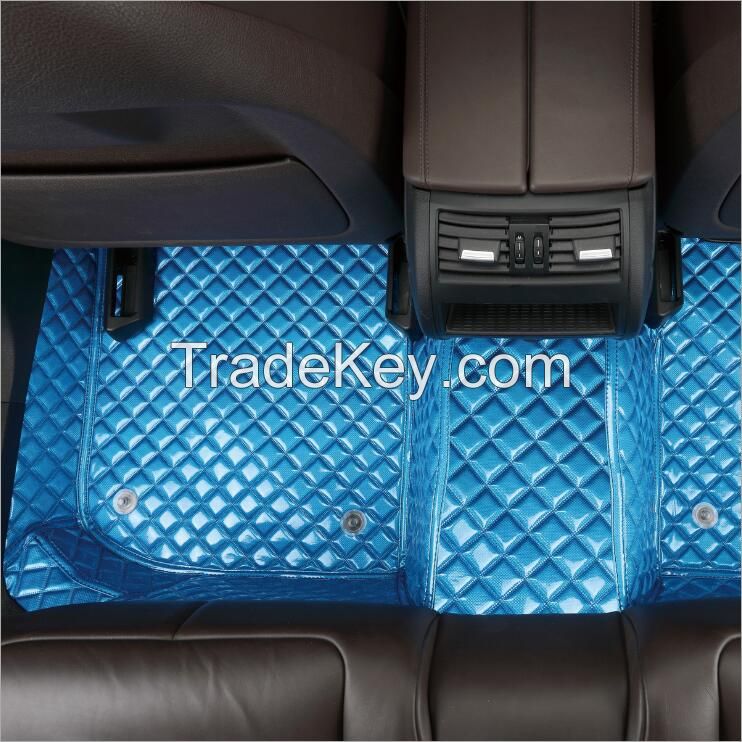 3D car mats OEM production Fish bone pattern Luxury product