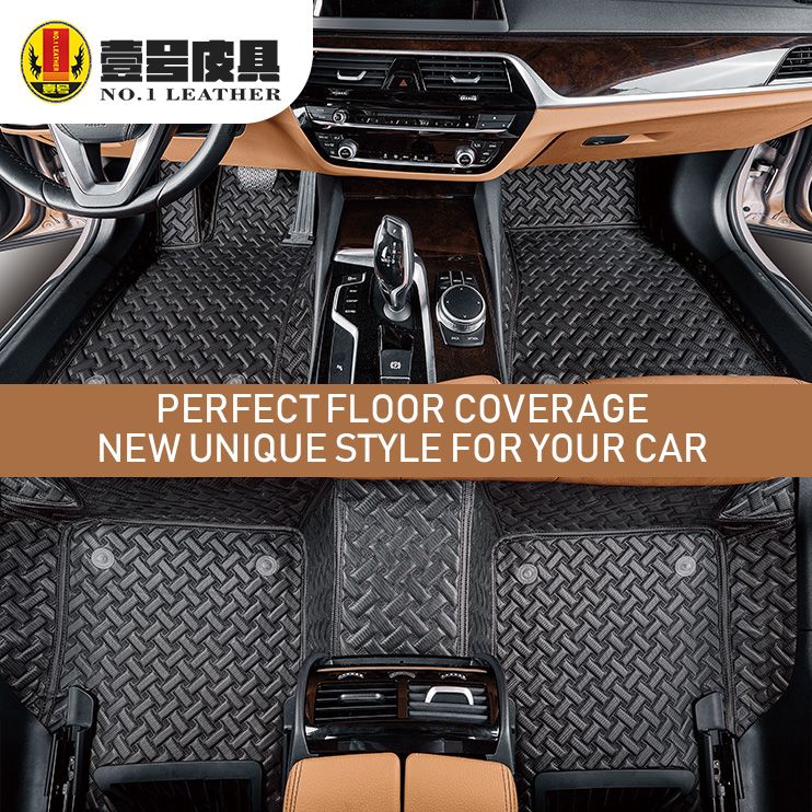 Luxury 3D car surrounded mats PVC artificial leather direct manufacturing factory