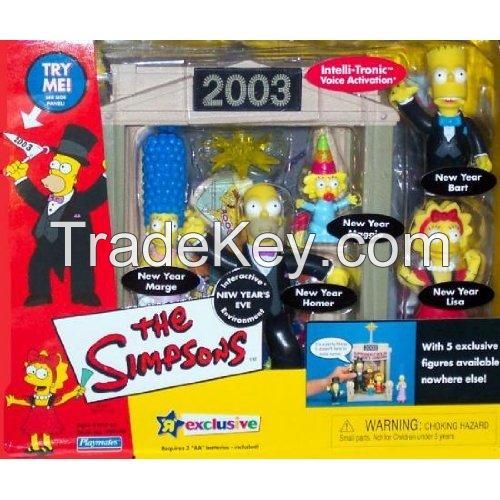 The Simpsons Playset 2003 New Year&#039;s Eve