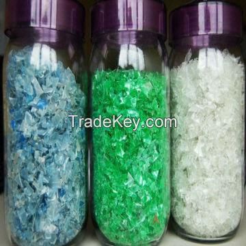 Recycled Plastic Cold/Hot Washed PET Flakes/ Recycled PET Chips