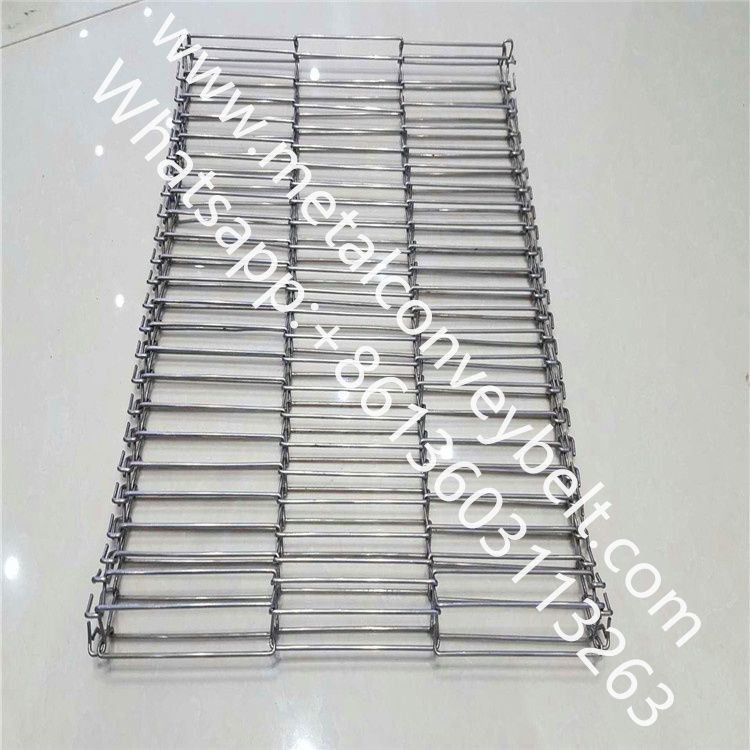 Stainless steel flat flex wire mesh conveyor belt