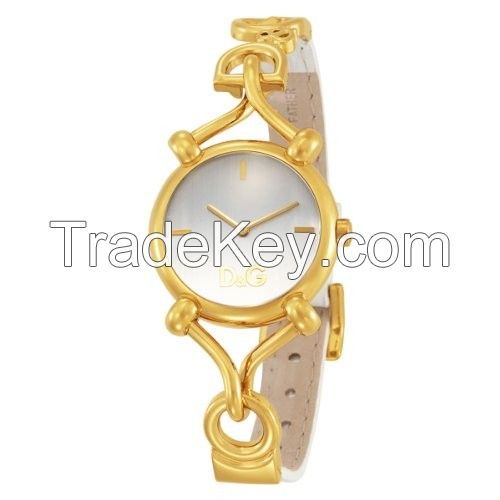 D & G Ladies DW0500 Flock Bracelet & Leather Watch