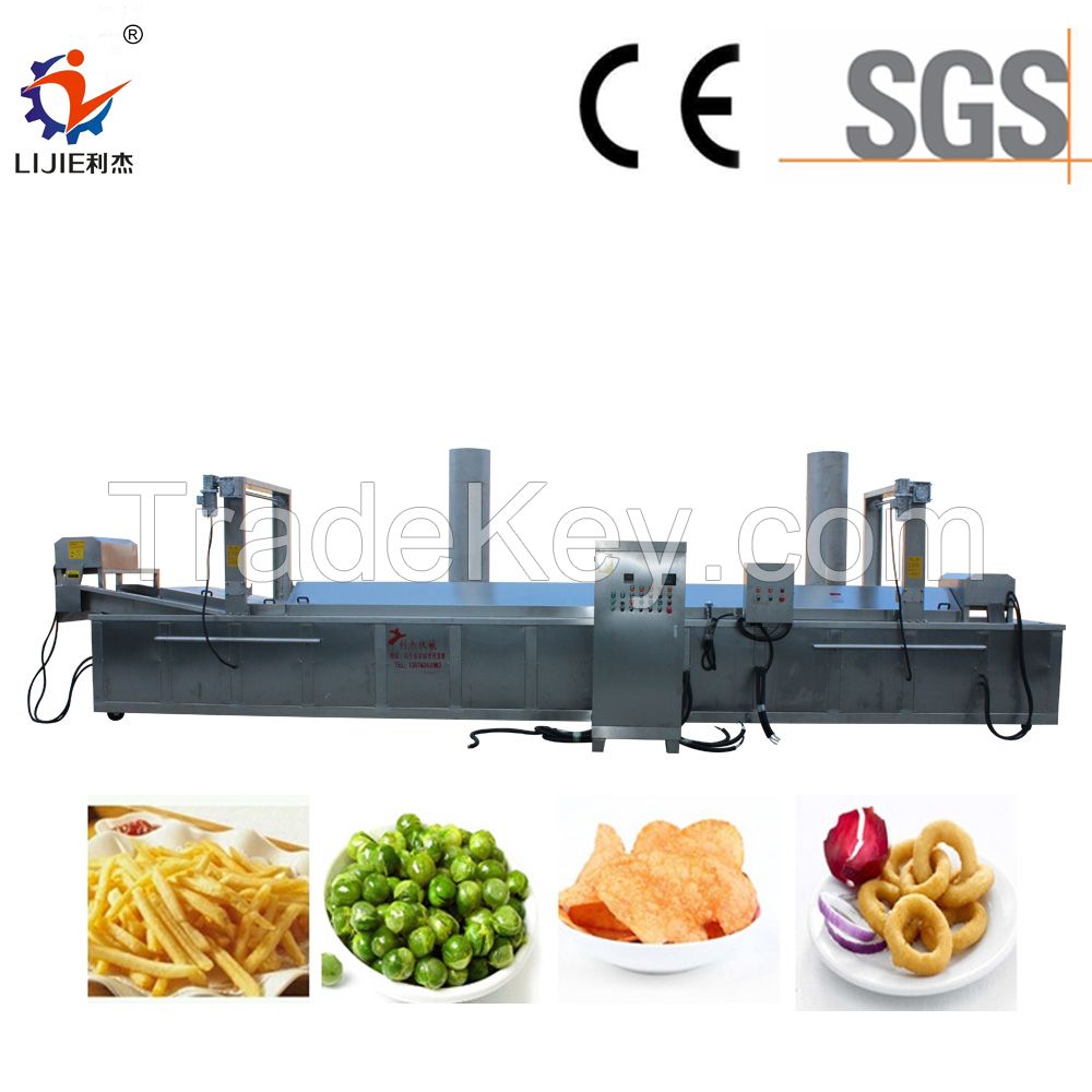 Automatic Potato Chips Making Machine Banana Chips Frying Machine