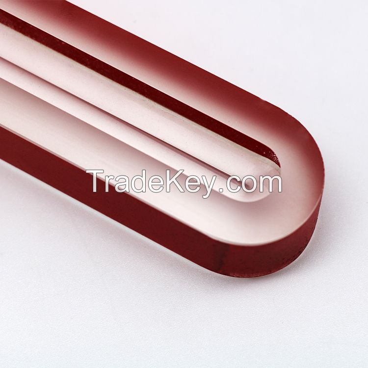 Borosilicate red color gauge sight glass  for tank water