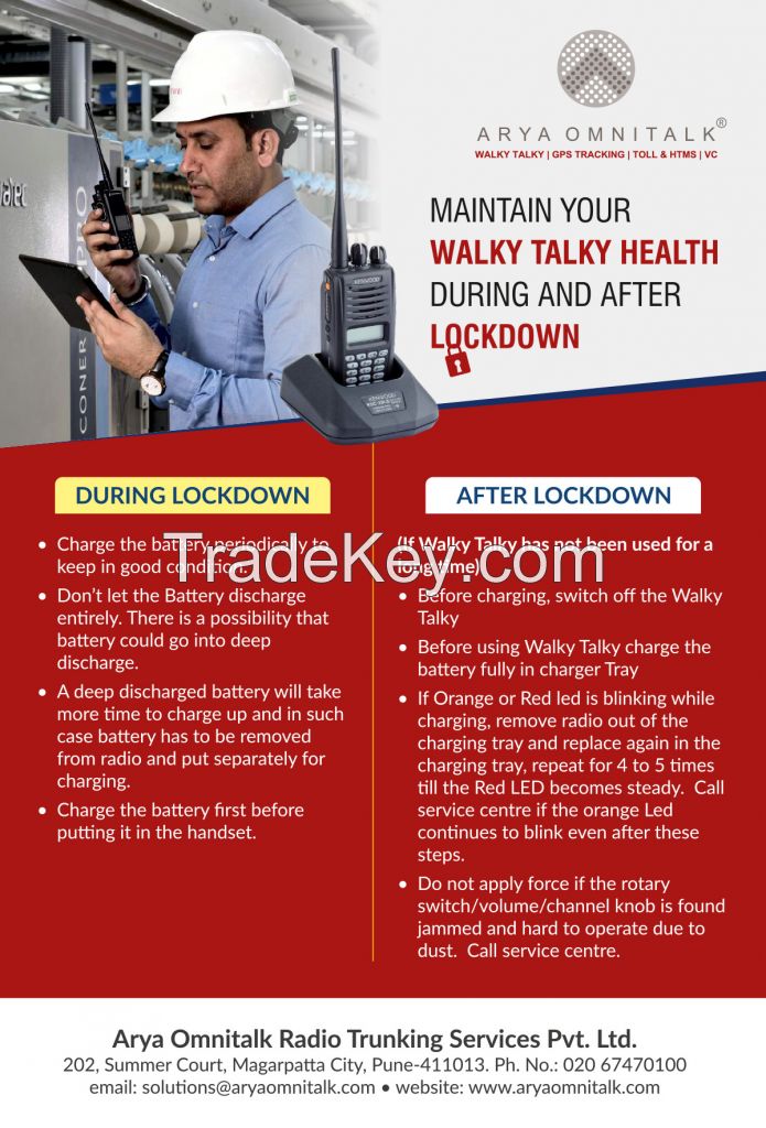 Maintain Your Walky Talky Health During and After Lockdown.