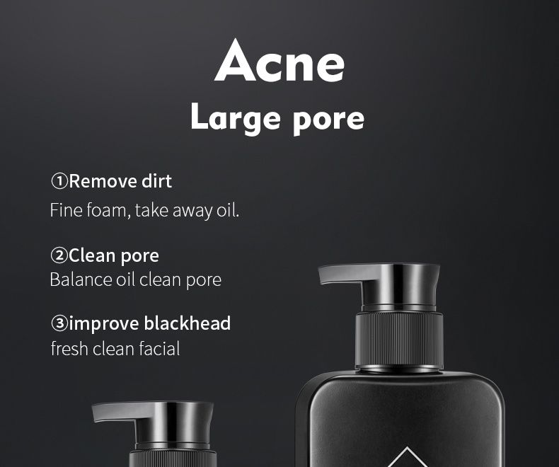 150ml Men Volcanic Mud Facial Cleanser Oil-control Deep Cleansing Moisturizing Foam Acne Treatment Facial Cleanser