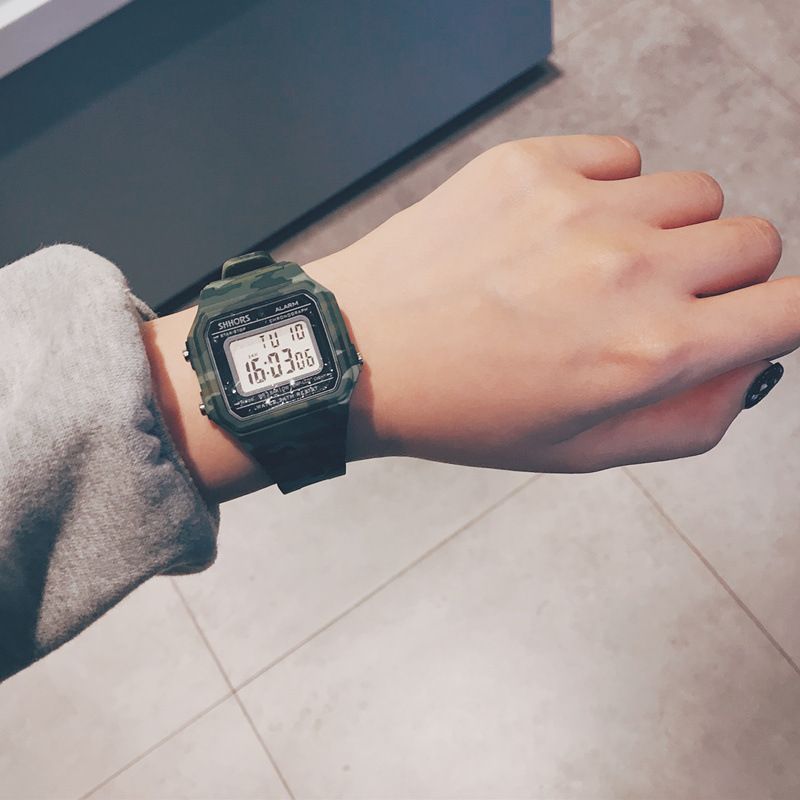 Watches Male Harajuku Fashion Digital Sports Waterproof Male and Female Students Korean Simple Electronic Watch