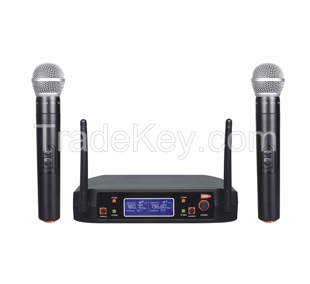 Hot sale professional wireless microphone mini portable handheld stage microphone, shur microphone. 