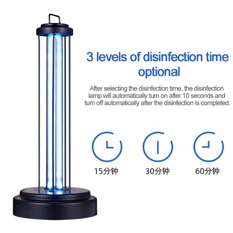 110v-220v36w ultraviolet disinfection light UVC sterilization lamp timing remote ozone sterilization lamp