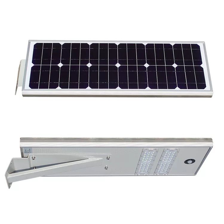 Integrated solar street light