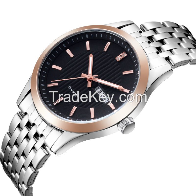  Custom Logo Cheap Price Stainless Steel 3ATM Water Resistant Watch