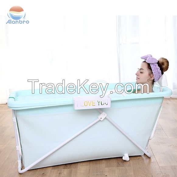 Beautiful and comfortable design  Good quality foldable plastic Cheap prices PP Plastic Portable Bathtub for Adults