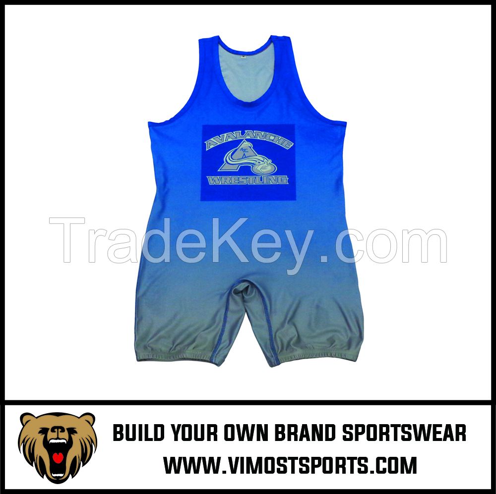 Custom Sublimation Best Sale Wrestling Singlet