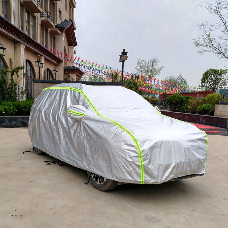 Wholesale Silver UV-Proof Waterproof Sunproof Full Auto Car Cover