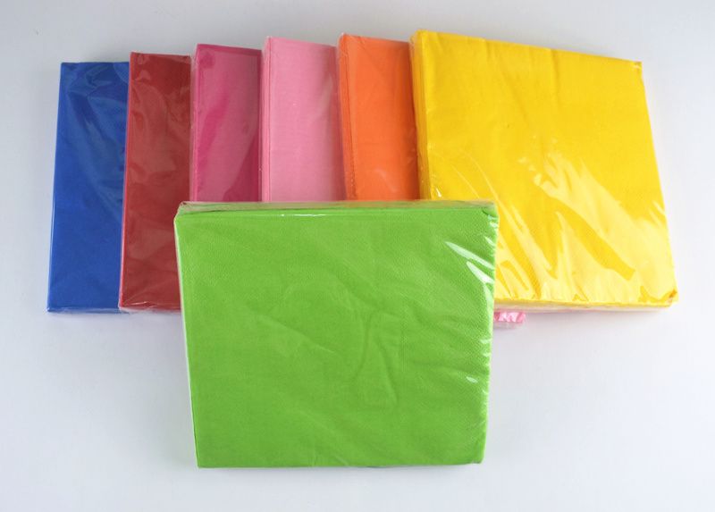 Disposable Color Paper Napkin for Party, Meals in Need of Serviettes Tableware