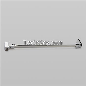 Bathroom hardware accessory shower glass door support bar