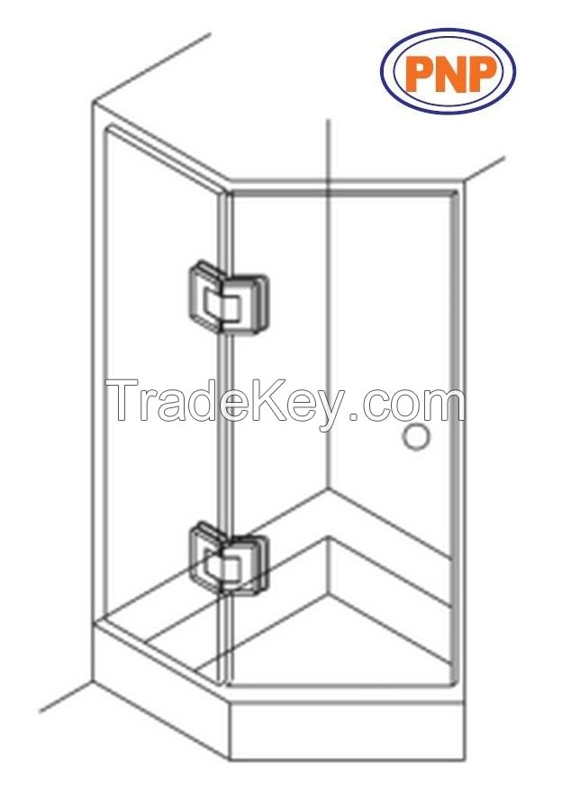 PNP73B-2 Glass To Glass 135 Degree Shower Hinges