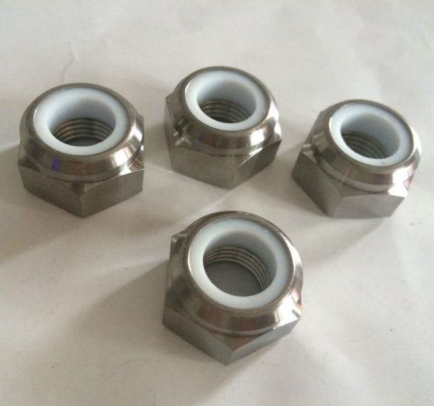 Titanium Alloy Self-Locking Nylon Hexagon Nut - DIN985 6al4V Grade 5