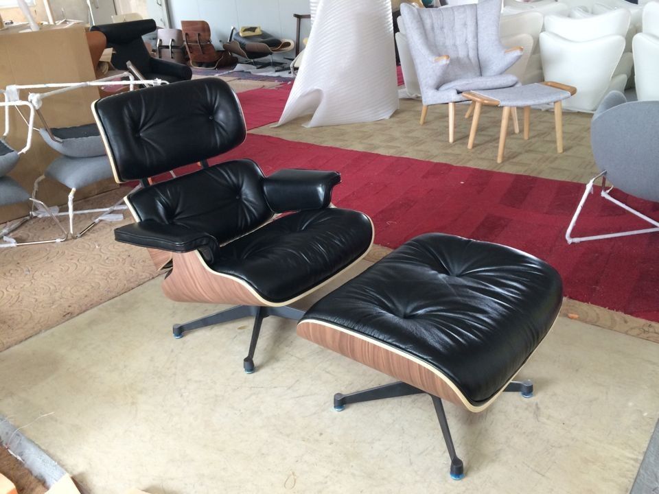 Eames Type Lounge Chair and Ottoman