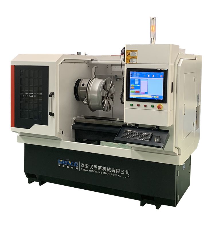 Automatic diamond cut alloy wheel repair machine lathe