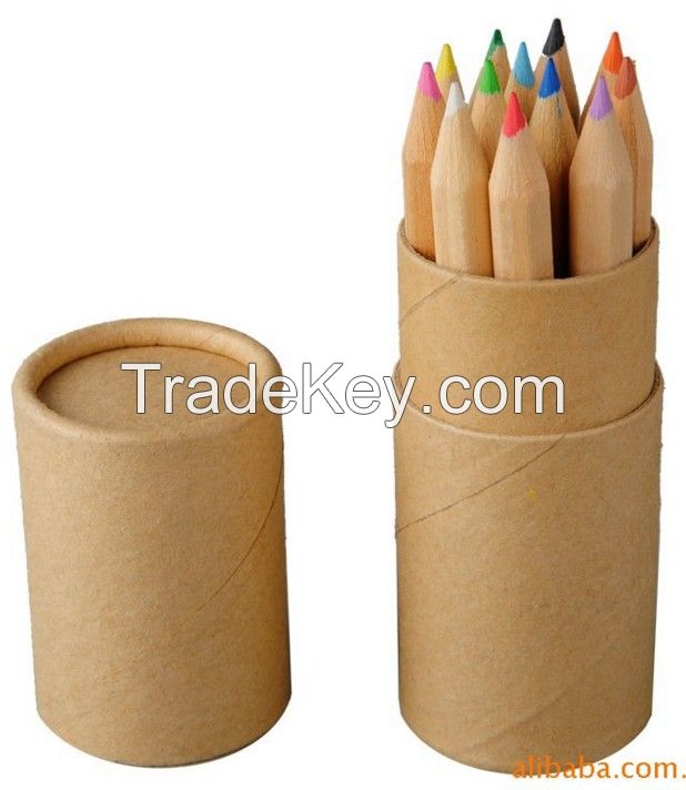 Colored Pencil Tube With Sharpener