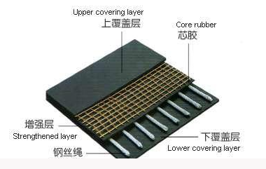 Special transverse reinforcement layer for conveyor belt