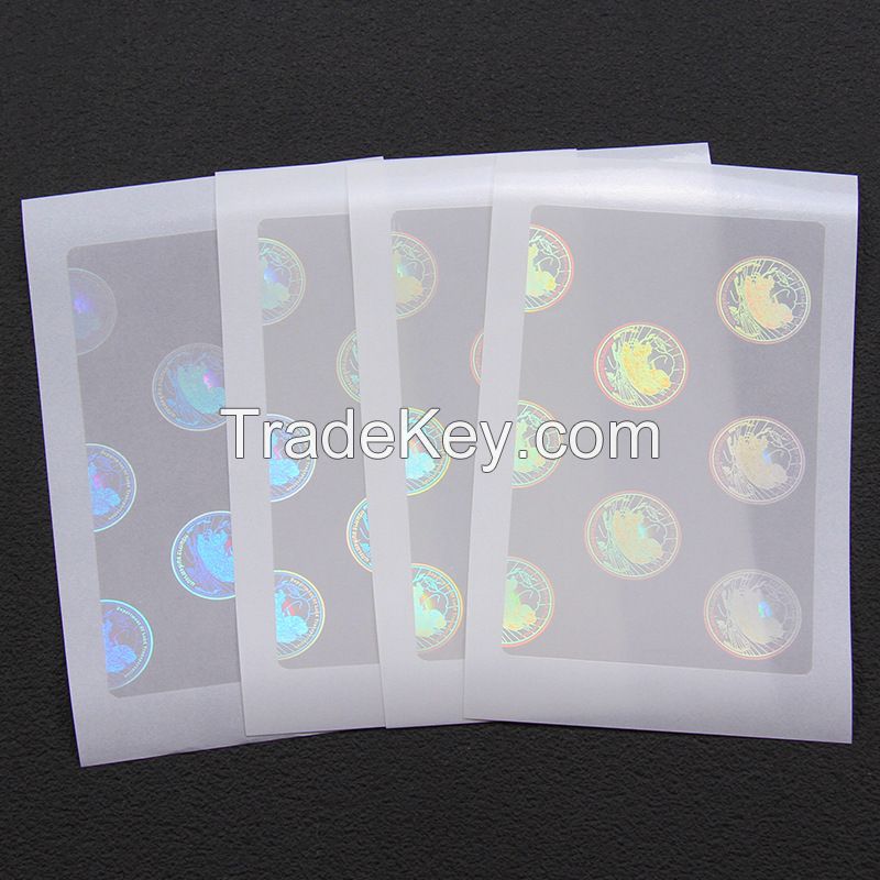 Customized ID Card Driver License Transparent Hologram Overlay Sticker Lamination Film