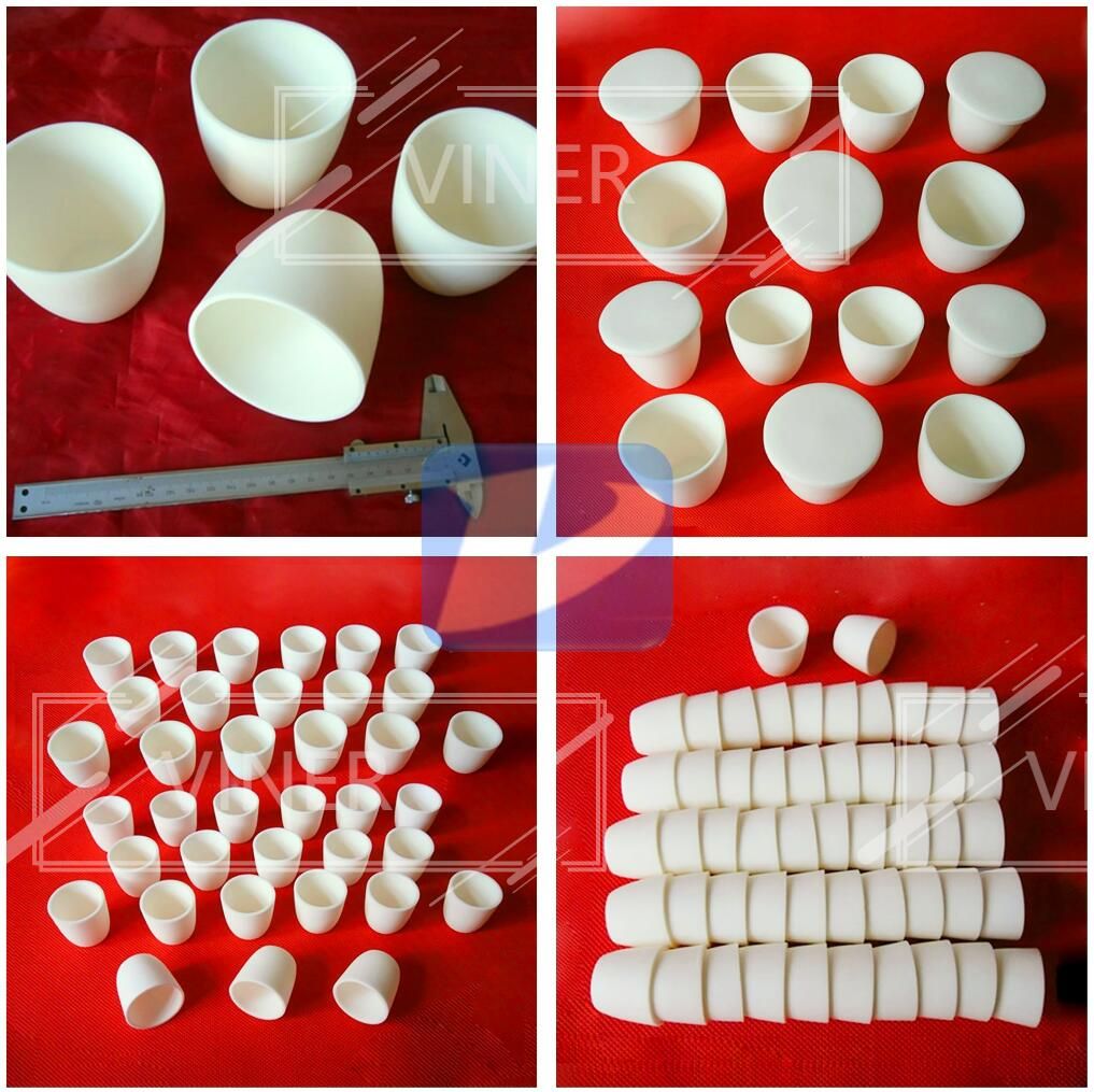 High Temperature Alumina Crucible with 99.7% high Alumina