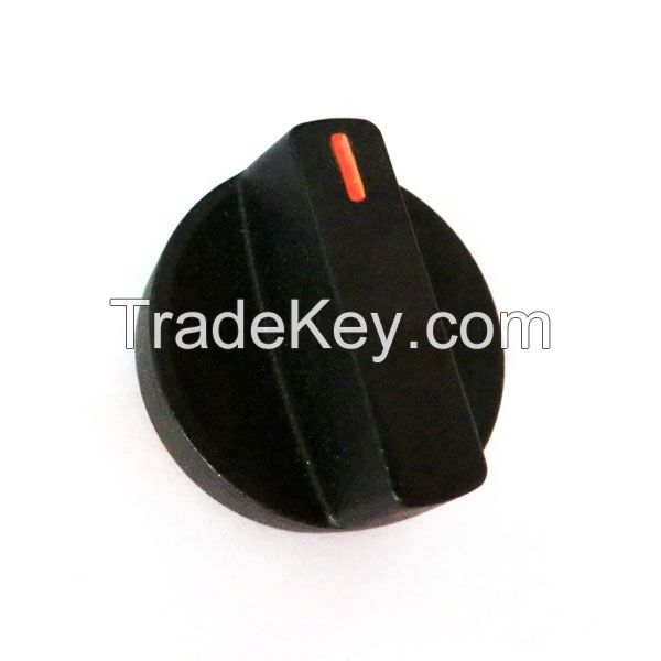 Black plastic knobs 