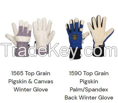 Leather working gloves