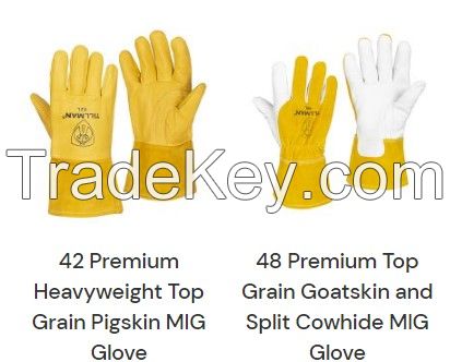 Leather working gloves