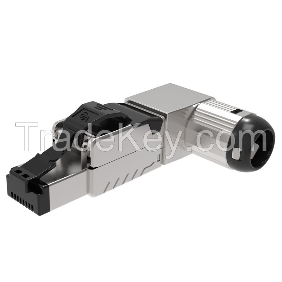 Cat6A Angled Industrial RJ45 Connector