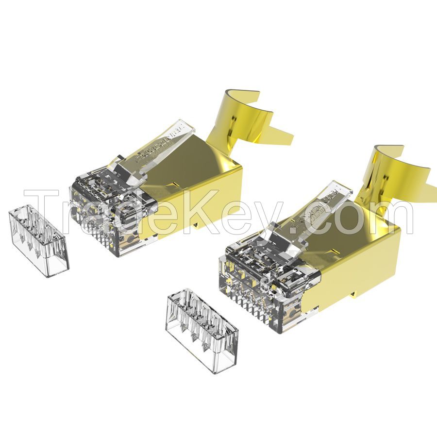 Cat6A RJ45 STP 8P8C RJ45 Connectors For Large Cable