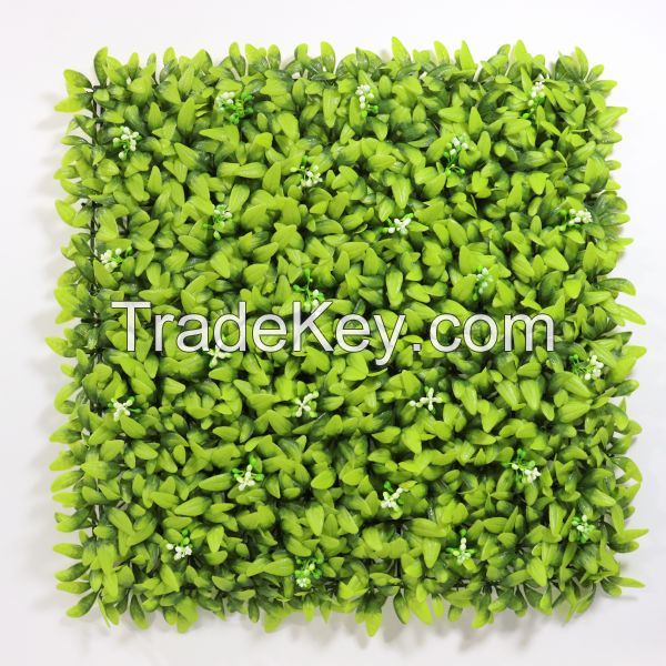 Wholesale Artificial Panel Hedges Wall Faux Vertical Plants Wall for Garden Decoration Boxwood Grass Green Plastic Palm Foliage