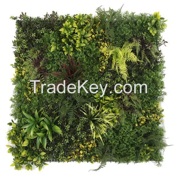 Customized Greenery Backdrop Vertical Green Garden Faux Boxwood Hedge Plant Panels Artificial Grass Wall For Wedding