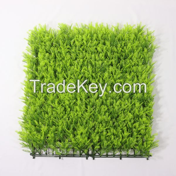 Home Outdoor Garden Decor UV Protected Faux Plastic Green Grass Wall Backdrop Panel Artificial Plant Grass Wall for Decor