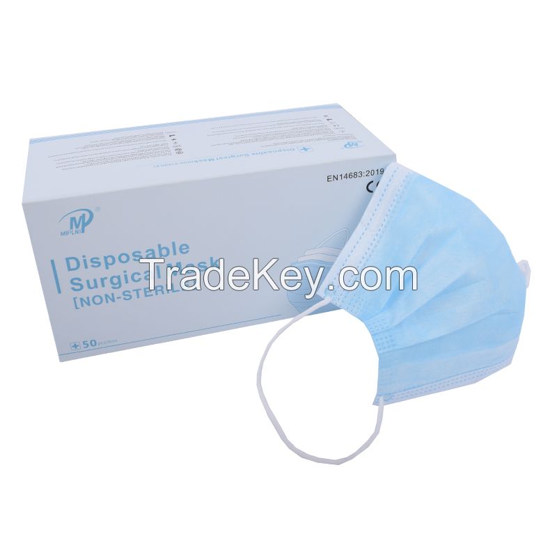 3 Ply ear loop face mask, disposable Medical surgical face mask 