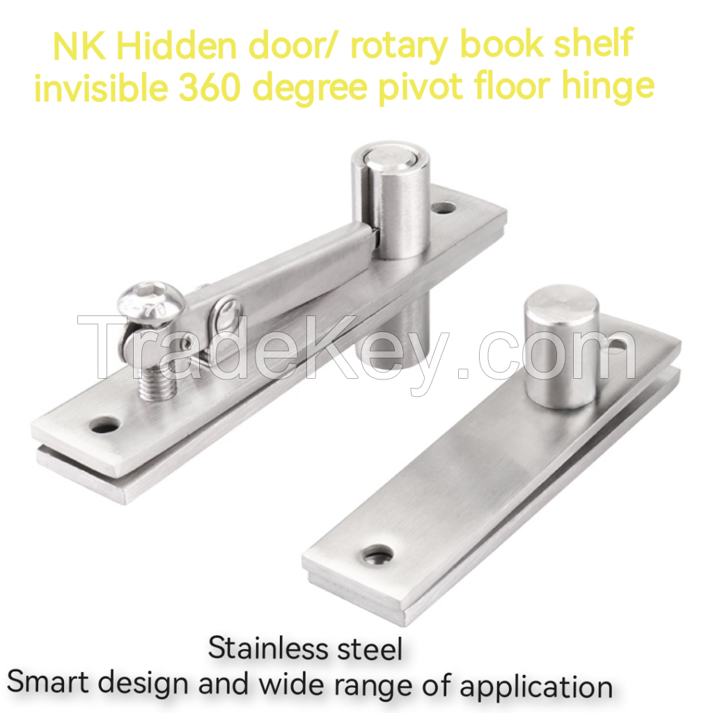 Stainless Steel Pivot Door Hinge Heavy Duty Rotation Hinge for Wooden Doors 360 degree Shaft Hidden Hinge