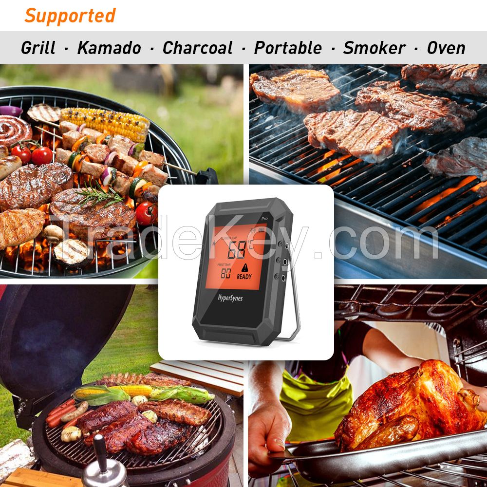 Grill thermometer OEM ODM product Professional Wireless Remote Cooking thermometer with Timer,Free APP control for Oven,Grill,Cooking,Candy,KitchenÃ¯Â¼ï¿½BBQÃ¯Â¼ï¿½Kit