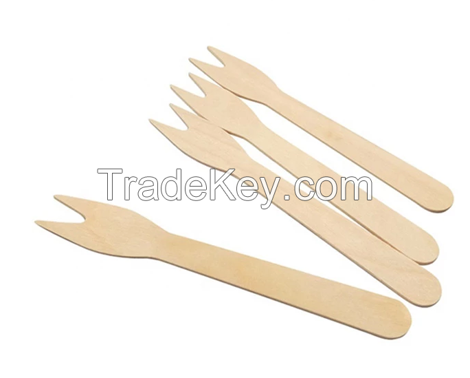 Disposable Wooden Chip Forks,Fruit Forks