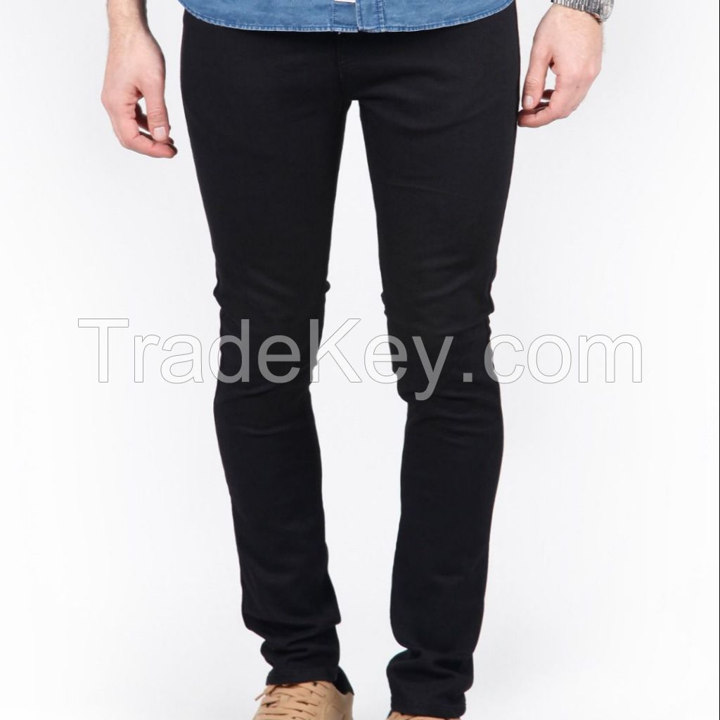 Quality Men Stretch standart black Jean Mens Trousers Turkish Quality Black