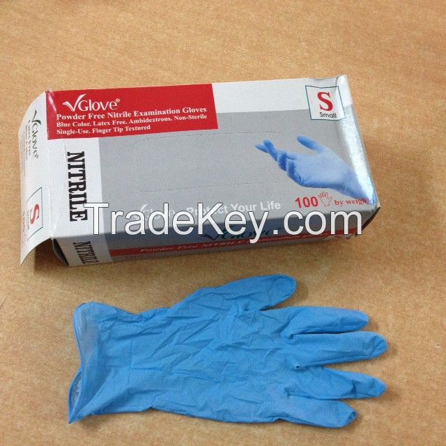 disposable nitrile examination gloves