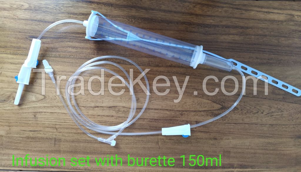 Infusion Set Disposable Infusion Set Medical I.V. Infusion Set With Needle