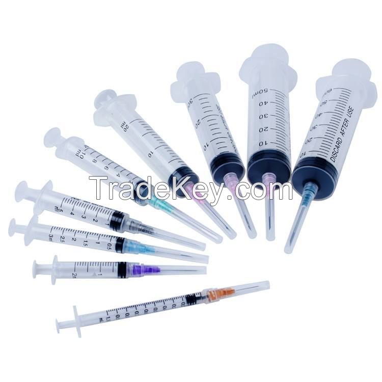 1ml 2ml 3ml 5ml 10ml 20ml Syringe disposable sterile with needle CE&amp;ISO