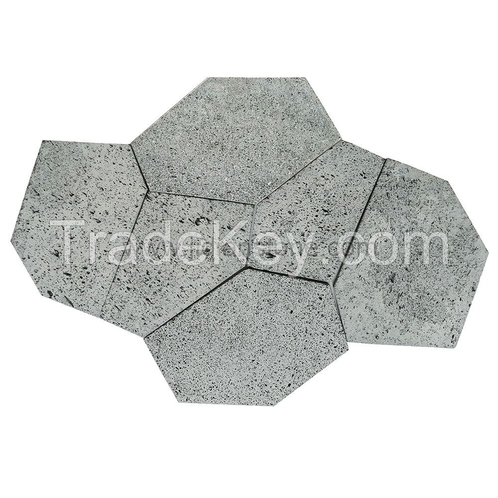 Grey Volcanic Lava Flagstone Natural Stone Patio Paver