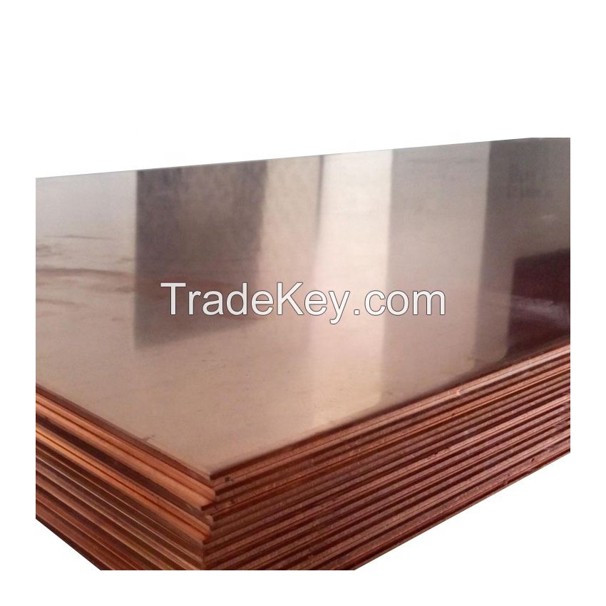 C10100 C10200 T2 T3 OF-Cu SE-Cu 5mm 10mm 20mm Thickness 1/16 Hard 1/8 Hard 99.99% Copper Cathodes T2 4x8 Copper Sheet In Stock