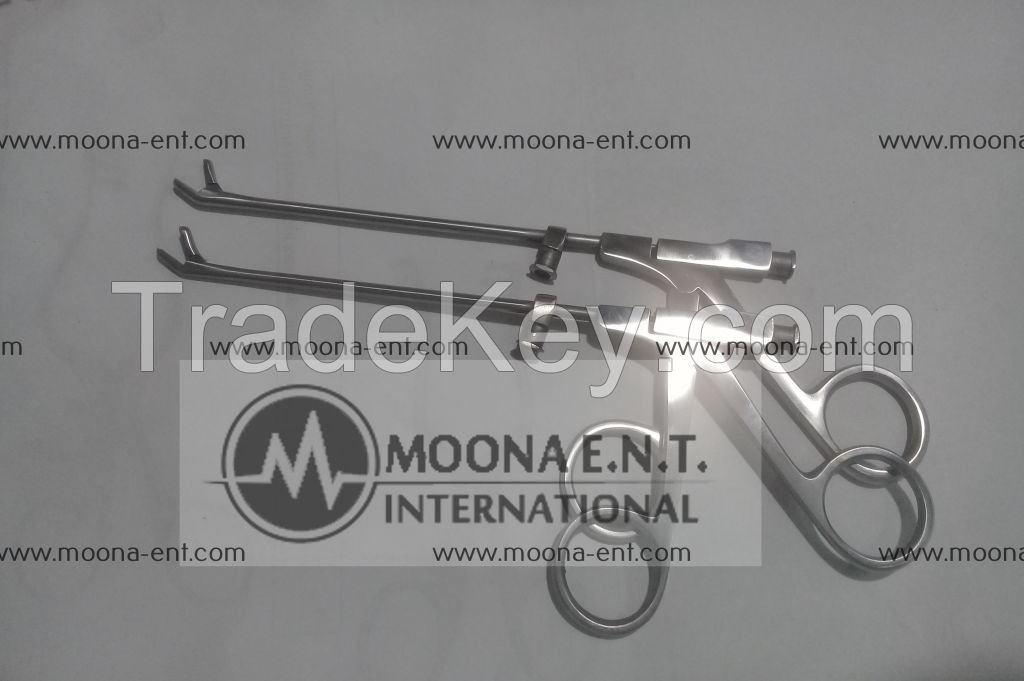 Suction Punch, for biopsy and grasping, Curved upwards , with central suction channel, working length 10cm