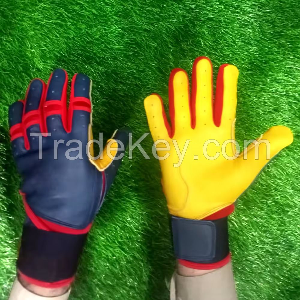 Custom Design Baseball Batting Gloves Manufacturer OEM Premium Split Leather Anti-slip Custom Logo &amp; Design Baseball Glove