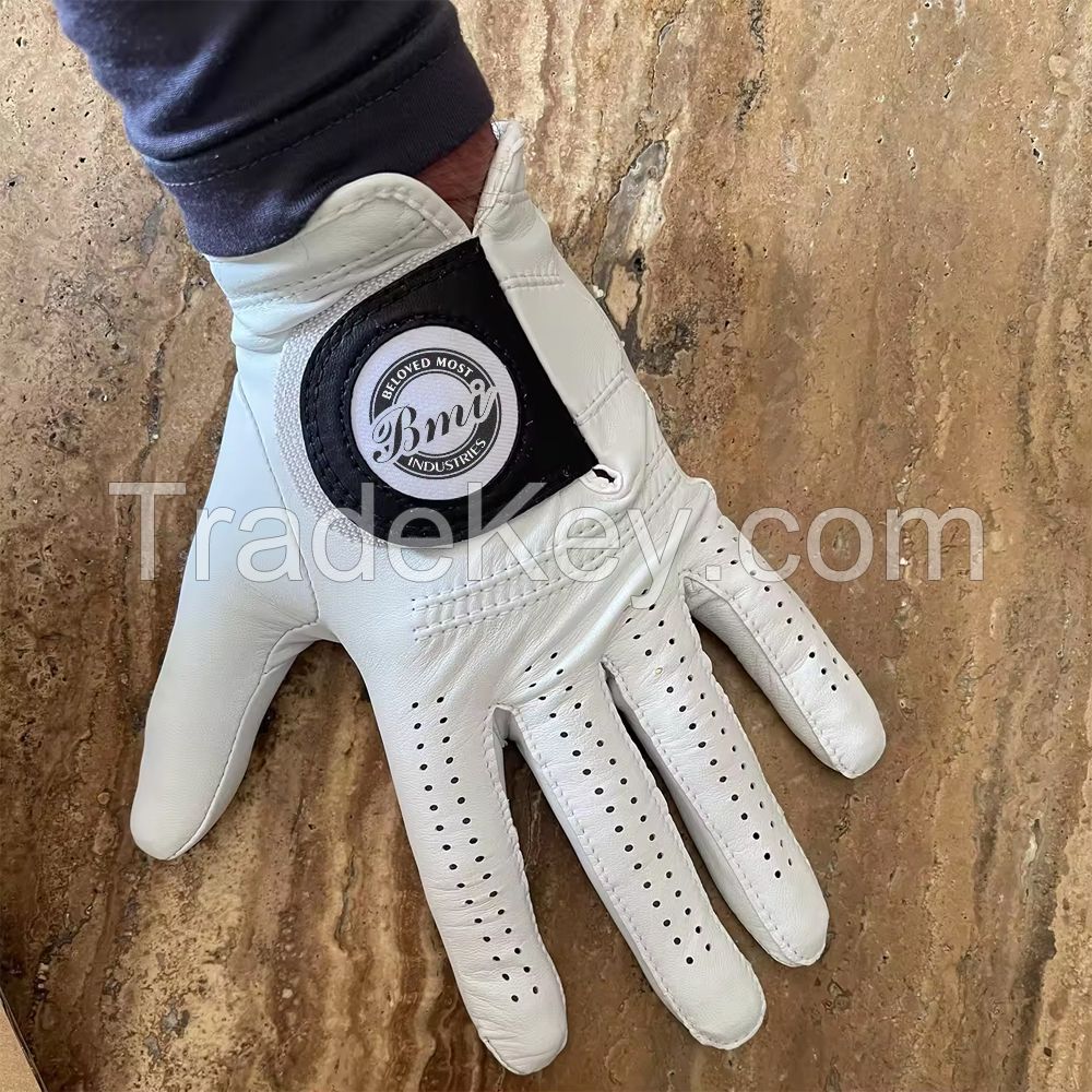 Wholesale Gloves Golf Cabretta Anti-slip Leather Golf Glove Customized Logo Golf Gloves